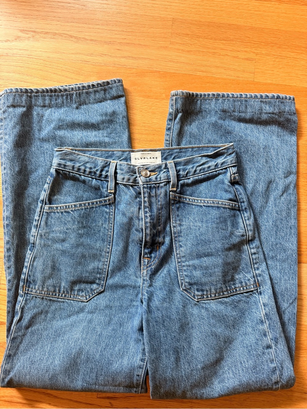 SLVRLAKE Grace Patch Pocket Jeans in Sweet Memory Size 25